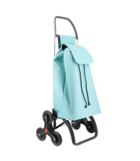 SAQ057 CARRO COMPRA SAQUET LN 6 RUEDAS SUBE ESCALERAS CELESTE ROLSER