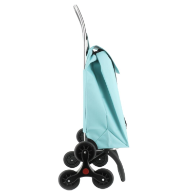 SAQ057 CARRO COMPRA SAQUET LN 6 RUEDAS SUBE ESCALERAS CELESTE ROLSER