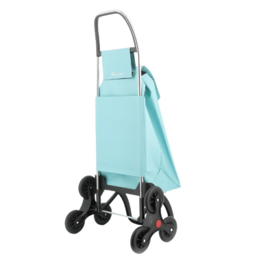SAQ057 CARRO COMPRA SAQUET LN 6 RUEDAS SUBE ESCALERAS CELESTE ROLSER