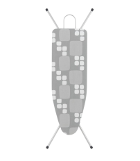 K04017 TABLA DE PLANCHAR K-X LOGOS GRIS 110x32cm. ROLSER