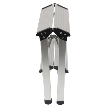 10047 ESCALERA ALUMINIO DOMESTICA 2 PELDAÑOS MADER