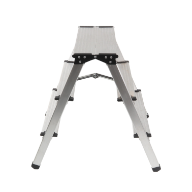 10048 ESCALERA ALUMINIO DOMESTICA 3 PELDAÑOS MADER