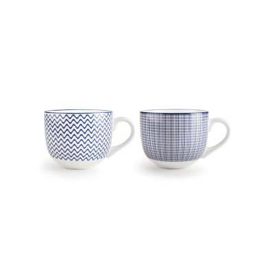 693745 TAZA AZUL PORCELANA ø10cm JUMBO 450ml IBILI