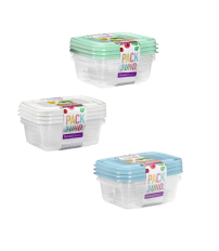 1151 PACK 3uds TAPER PLASTICO RECTANGULAR 0,35L ARAL MICRO