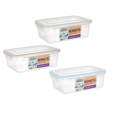 1437 TAPER PLASTICO RECTANGULAR 1,65L CON JUNTA BI-MATERIA ALBA