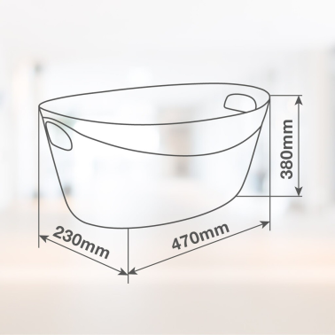 402020014 CESTO MULTIUSOS OVALADO 24L GSC