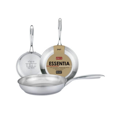 SE20 SARTEN ACERO INOX 18/10 SIN ANTIADHERENTE Ø20cm ESSENTIA VIER