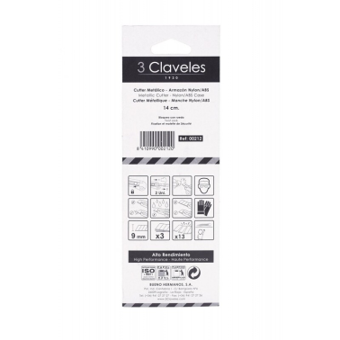 00212 CUTTER METALICO PROFESIONAL C/RUEDA 3 HOJAS 3C