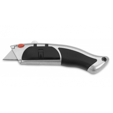00214 CUTTER RETRACTIL METALICO 17,5cm 10 HOJAS 3C