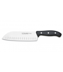 00957 CUCHILLO SANTOKU  ALVEOLADO DOMVS 18cm 3C