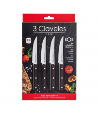 1483 SET 4 CUCHILLOS EOS ACERO INOX WENGUE