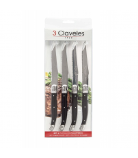 01481 SET 4 CUCHILLOS CHULETERO INOX BISTRO 11,5cm 3C