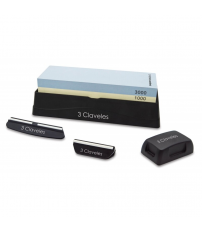 09428 SET PIEDRA AFILADO 1000/3000 CON BASE 2 GUIAS Y RECTIFICADOR 3C