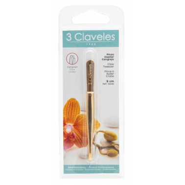 12246 PINZA CANGREJO ORO 9cm 3C