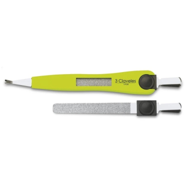 12384 CORTACUTICULAS CON LIMA INOX 12.5 cm 3C