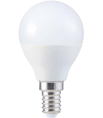 LAMPARA ESFERICA LED E14 7,5W 4200K