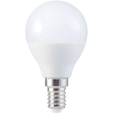 LAMPARA ESFERICA LED E14 7,5W 4200K