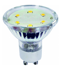 LAMPARA DIC.LED CRISTAL GU10 5W 6000K