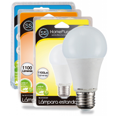 LAMPARA STANDAR LED A65 11W E27 6000K