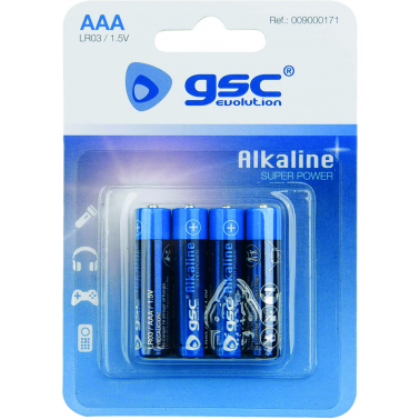 PILA ALKALINA GSC EVOLUT.LR03(AAA) BL(4)
