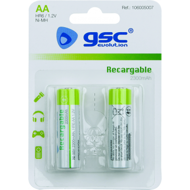 PILA RECARGABLE GSCHR06 (AA)2300MAH B(2)