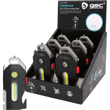 LINTERNA LED COB DE SEGURIDAD 10W