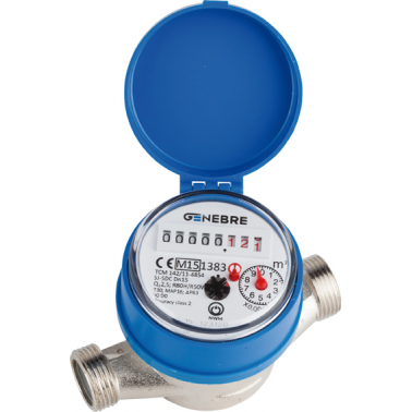 CONTADOR AGUA GENEBRE QN-1,5F CON RACORES