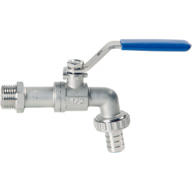 GRIFO CURVO 3063-1/2"X3/4" MANGUERA INOX