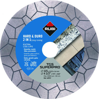 DISCO DIAMANTE TGS 40917 115MM SUPERPRO