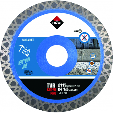 DISCO DIAMANTE TVR 30986 115MM SUPERPRO