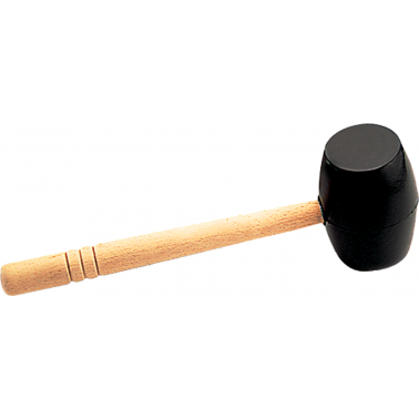 MAZA GOMA 65904/250G NEGRA CARA PLANA