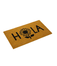 50229 FELPUDO COCO NATURAL MODELO HOLA GIRASOL 40x70cm DINTEX