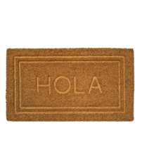 50212 FELPUDO COCO PRENSADO MODELO HOLA 40x70cm DINTEX