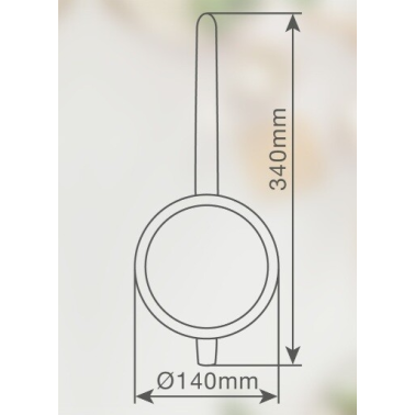401045034 COLADOR MALLA ACERO INOX Ø14cm VASSARY