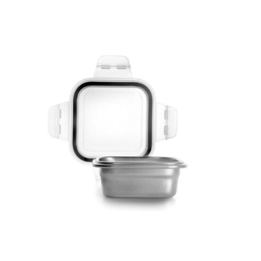 669208 TAPER INOX CUADRADO KEEPKLIN 800ml IBILI