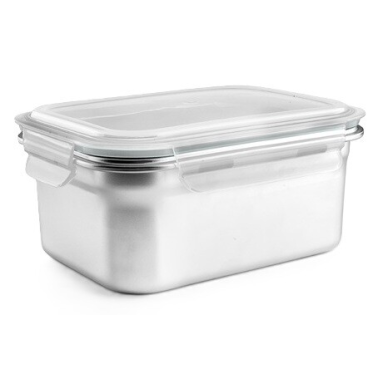 669316 TAPER INOX RECTANGULAR KEEPKLIN 1600ml IBILI
