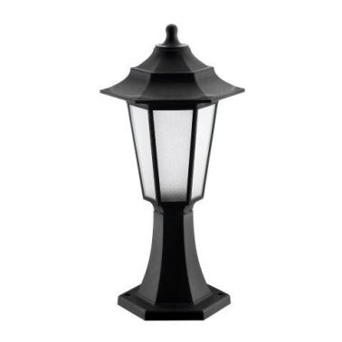 2073510-N FAROL SOBREMURO 1XE27 NEGRO HOROZ