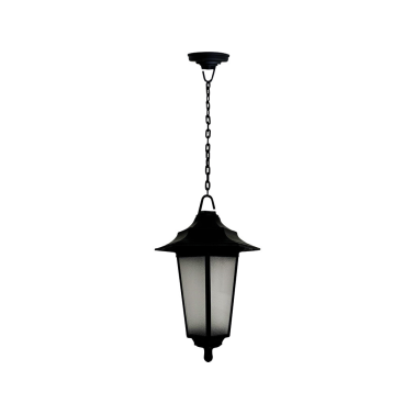 2073512-N FAROL COLGANTE 1XE27 NEGRO HOROZ