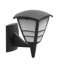 2073515-N FAROL PARED MODERNO 1XE27 NEGRO HOROZ