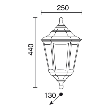 060G-G05X1A-02 NEGRO FAROL COLGAR CRISTHER