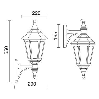 060B-G05X1A-02 NEGRO FAROL BRAZO DOPO