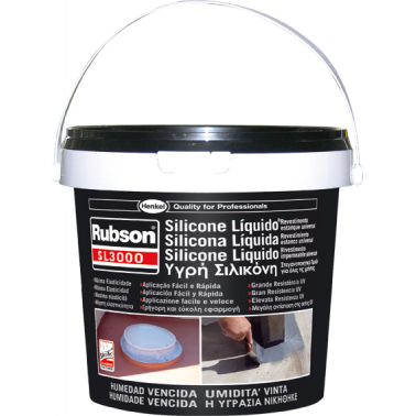 SILICONA LIQUIDA RUBSON SL3000 5KG NEGRO