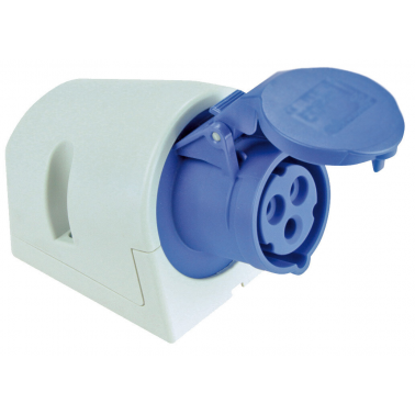 932131 BASE SUPERFICIE CETAC 2P+T AZUL 16A 230V SOLERA