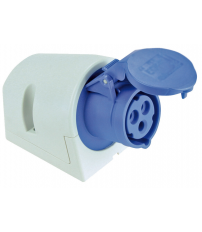 932133 BASE SUPERFICIE CETAC 2P+T AZUL 32A 230V SOLERA
