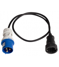 PROLONG/CLAVIJA CETAC+BASE GOMA (1mt.cable)