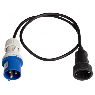 PROLONG/CLAVIJA CETAC+BASE GOMA (1mt.cable)