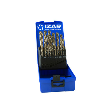 JUEGO DE BROCAS IZAR HSS-CO 25 PIEZAS