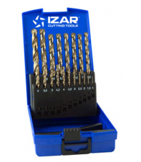 JUEGO DE BROCAS IZAR  HSS-CO 19 PIEZAS