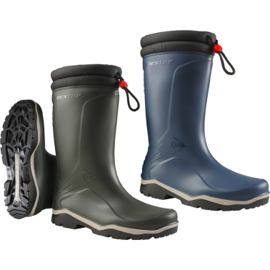 BOTA CAÑA ALTA DUNLOP BLIZZARD K454061 T-38 AZUL Y NEGRO
