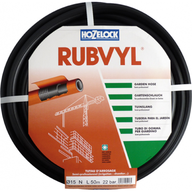 MANGUERA RUBVIL 25MM GOMA NEGRA ROLLO 50M